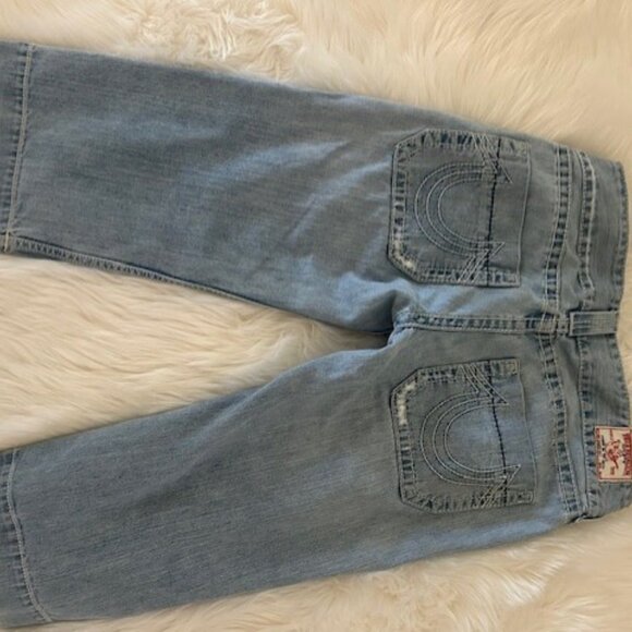 True Religion Sammy Crop Capris Light Blue 31 - Picture 2 of 6